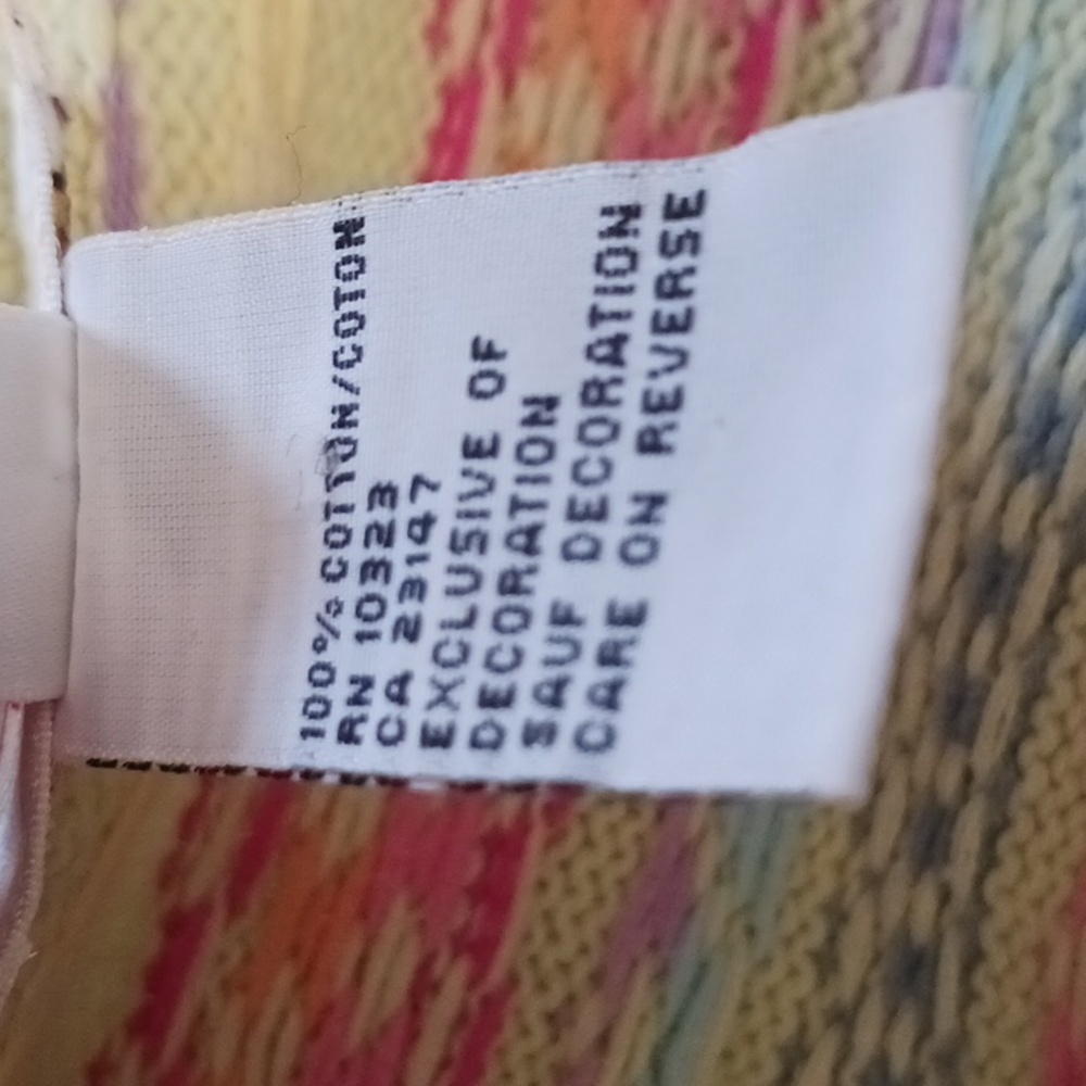 ****Vintage Talbots Light Green Patterned Button … - image 5